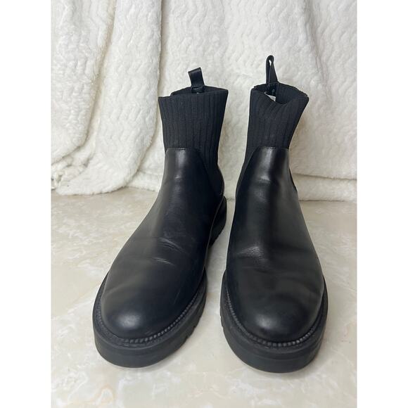 Blondo Hallie Waterproof Black Leather Ankle Bootie Womens 11 - Picture 4 of 8